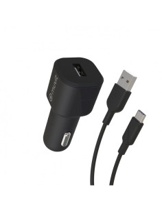 Muvit MCPAK0015 cargador de dispositivo móvil Universal Negro Encendedor de cigarrillos Auto