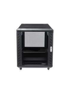 StarTech.com Armario Rack para Servidores 12U 19" 4 Columnas - Rack de Servidores con Cerradura y Seguro - Rack con Ruedas y 2