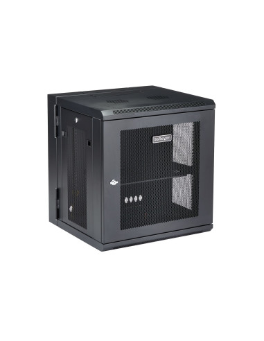 StarTech.com Armario Rack de Pared para Servidores 12U 19" 4 Columnas y Estante 1U - Rack de Servidores de Montaje en Pared con