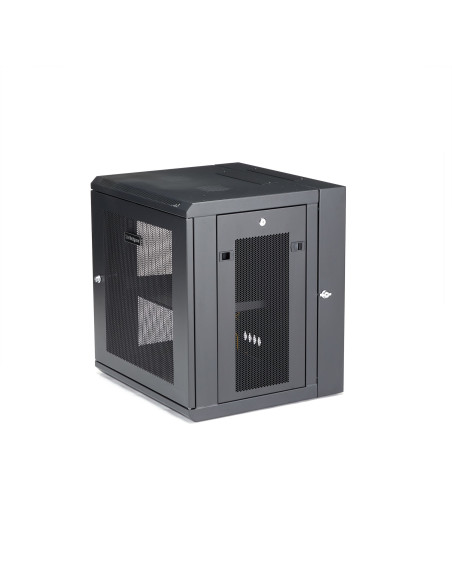 StarTech.com Armario Rack de Pared para Servidores 12U 19" 4 Columnas y Estante 1U - Rack de Servidores de Montaje en Pared con