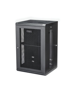 StarTech.com Armario Rack de Pared para Servidores 18U 19" 4 Columnas y Estante 1U - Rack de Servidores de Montaje en Pared con