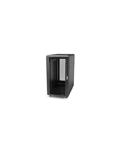 StarTech.com Armario Rack para Servidores 22U 19" 4 Columnas - Rack de Servidores con Cerradura y Seguro - Rack con Ruedas y