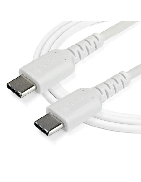 StarTech.com Cable de 1m de Carga USB C - de Carga Rápida y Sincronización USB 2.0 Tipo C a USB C para Portátiles -