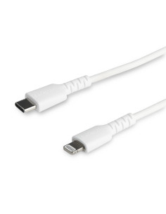 StarTech.com Cable Resistente USB-C a Lightning de 2 m Blanco - Cable de Sincronización y Carga USB Tipo C a Lightning con