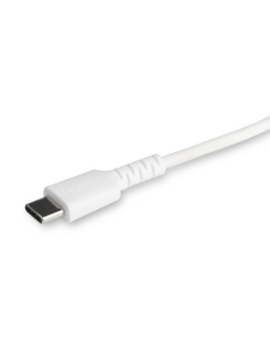 StarTech.com Cable Resistente USB-C a Lightning de 2 m Blanco - Cable de Sincronización y Carga USB Tipo C a Lightning con