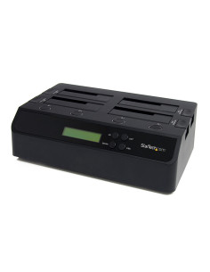 StarTech.com Clonador Borrador Autónomo USB 3.0   eSATA a SATA de 4 Bahías para Discos Duros y SSDs 1 3 - Docking Station -