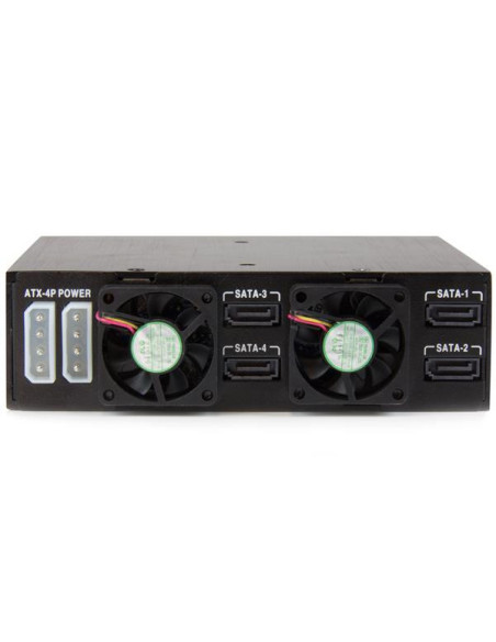 StarTech.com Backplane Rack Móvil 5,25 Pulgadas a 4 Unidades 2,5 SATA SAS