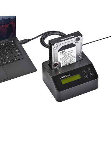 StarTech.com Borrador Autónomo USB 3.0 de 1 Bahía para Discos Duros o SSDs - USB 3.0 a SATA II (3 Gbps) - TAA - 9 Modos de