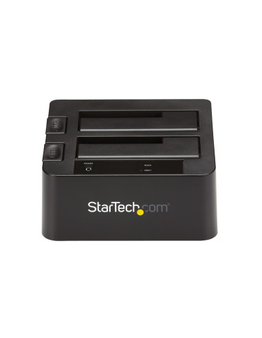 StarTech.com Docking Station de 2 Bahías - USB 3.1 a SATA - USB 3.1 (10 Gbps) - SATA I II III de 2,5 3,5" - Base de