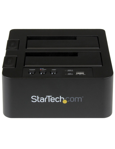 StarTech.com Duplicador Clonador Autónomo de Discos Duros o SSD SATA - Copiador de 2 Bahías - Base de Acoplamiento USB 3.1