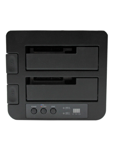 StarTech.com Duplicador USB 3.0 (5Gbps) o eSATA de Discos Duros de 2 Bahías, Independiente, Clonador Copiador de SSD o HDD SATA