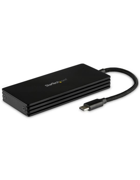 StarTech.com Caja USB 3.1 (10Gbps) USB-C para SSD M.2 SATA - Caja Externa Portátil para Disco USB Tipo C - de Aluminio