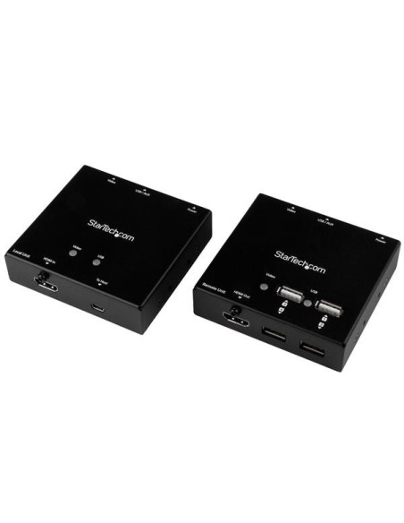StarTech.com Extensor HDMI por Cable CAT6 con Concentrador USB de 4 Puertos - 50m - 1080p