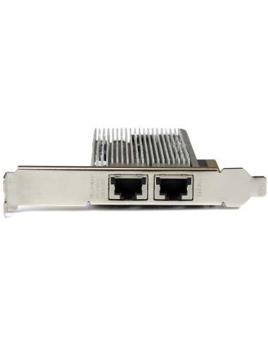 StarTech.com Tarjeta Adaptador de Red PCI Express Ethernet 10GBase-T con 2 Puertos RJ45 Chipset Intel x540