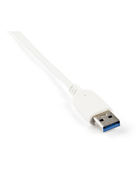 StarTech.com Hub Ladrón USB 3.0 de 3 Puertos con Adaptador de Red Ethernet Gigabit - Hub Concentrador USB-A - Alimentado por el