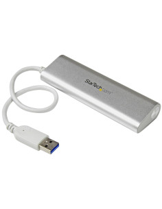 StarTech.com Hub Ladrón USB 3.0 de 4 Puertos - Hub Concentrador USB-A - Alimentado por el Bus - 5Gbps - Hub USB Portátil - 2