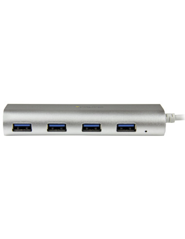 StarTech.com Hub Ladrón USB 3.0 de 4 Puertos - Hub Concentrador USB-A - Alimentado por el Bus - 5Gbps - Hub USB Portátil -