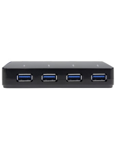 StarTech.com Concentrador USB 3.0 de 4 Puertos - 5Gbps - Ladrón con Puertos de Carga y Sincronización - Hub con 1 Puerto de 2,4A 2