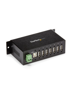 StarTech.com Hub Industrial de 7 Puertos USB 2.0 con Protección Antiestática ESD y Protección de Picos de 350W
