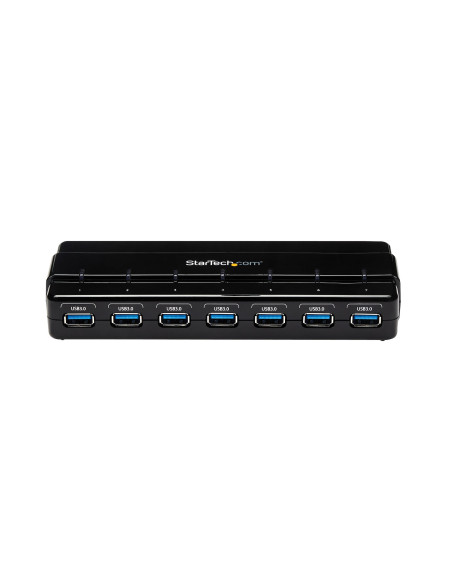 StarTech.com Concentrador Ladrón USB 3.0 de 7 Puertos - 5Gbps - Hub de Sobremesa