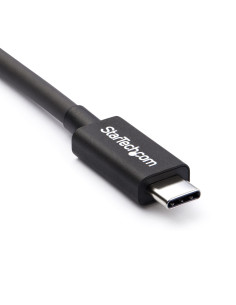 StarTech.com Cable Thunderbolt 3 Pasivo de 50cm - 40Gbps - PD 100W - Vídeo 4K 5K - Cable Thunderbolt - Certificado Thunderbolt 2