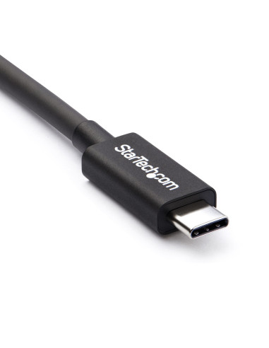 StarTech.com Cable Thunderbolt 3 Pasivo de 50cm - 40Gbps - PD 100W - Vídeo 4K 5K - Cable Thunderbolt - Certificado Thunderbolt