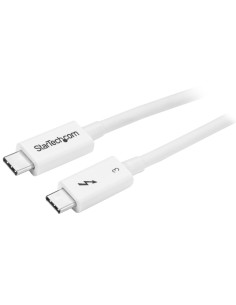 StarTech.com Cable Thunderbolt 3 Pasivo 50cm - 40Gbps - PD 100W - Vídeo 4K 5K - Cable Thunderbolt - Certificado Thunderbolt -