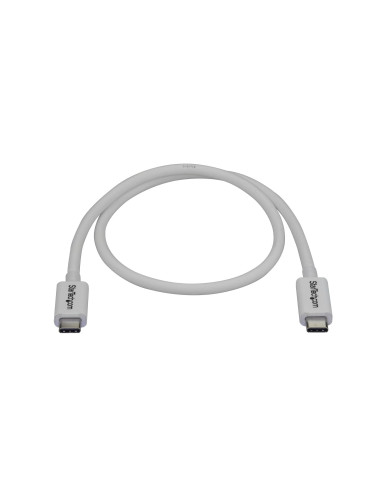 StarTech.com Cable Thunderbolt 3 Pasivo 50cm - 40Gbps - PD 100W - Vídeo 4K 5K - Cable Thunderbolt - Certificado Thunderbolt -