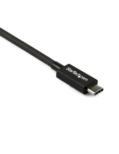 StarTech.com Cable Thunderbolt 3 Pasivo de 80cm - 40Gbps - PD 100W - Vídeo 4K 5K - Cable Thunderbolt - Certificado Thunderbolt