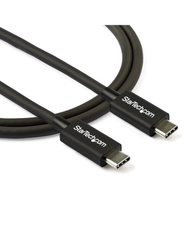 StarTech.com Cable Thunderbolt 3 Pasivo de 80cm - 40Gbps - PD 100W - Vídeo 4K 5K - Cable Thunderbolt - Certificado Thunderbolt