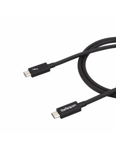 StarTech.com Cable Thunderbolt 3 Pasivo de 1m - 20Gbps - PD 100W - Vídeo 4K - Cable Thunderbolt - Certificado Thunderbolt -