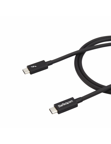 StarTech.com Cable Thunderbolt 3 Pasivo de 1m - 20Gbps - PD 100W - Vídeo 4K - Cable Thunderbolt - Certificado Thunderbolt -