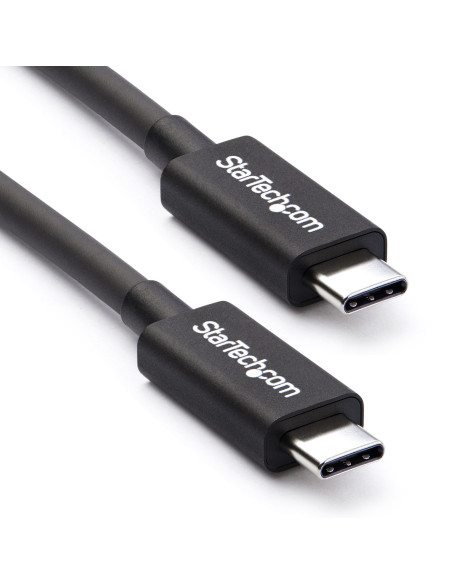 StarTech.com Cable Thunderbolt 3 Pasivo de 2m - 20Gbps - PD 100W - Vídeo 4K - Cable Thunderbolt - Certificado Thunderbolt -