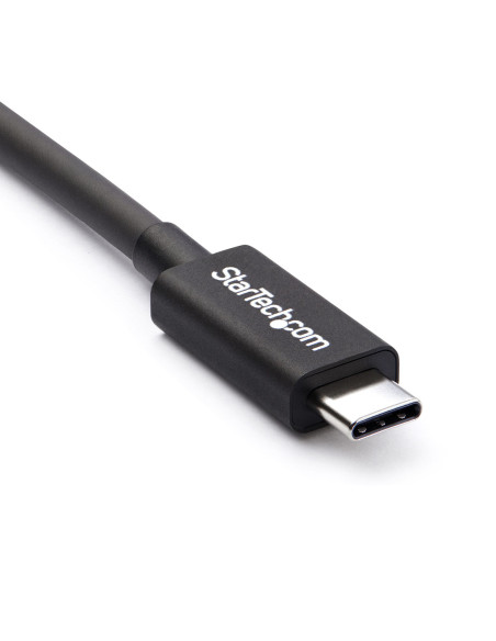 StarTech.com Cable Thunderbolt 3 Pasivo de 2m - 20Gbps - PD 100W - Vídeo 4K - Cable Thunderbolt - Certificado Thunderbolt -