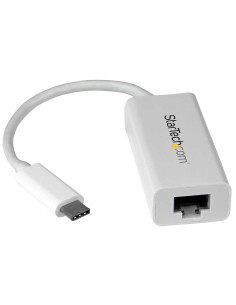 StarTech.com Adaptador de Red Ethernet Gigabit USB-C - Adaptador externo USB 3.0 a RJ45 - USB Tipo C a Ethernet - Negro