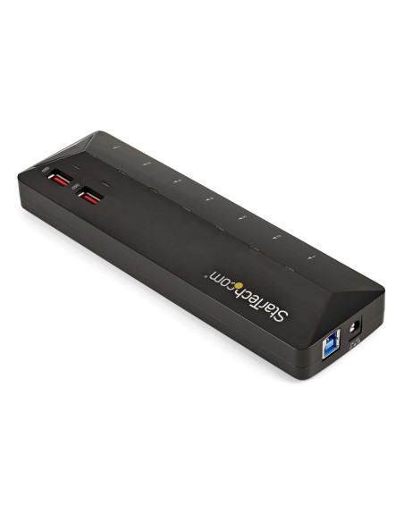 StarTech.com Concentrador USB 3.0 de 7 Puertos - 5Gbps - Ladrón con Puertos de Carga y Sincronización - Hub con 2 Puertos de