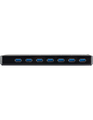 StarTech.com Concentrador USB 3.0 de 7 Puertos - 5Gbps - Ladrón con Puertos de Carga y Sincronización - Hub con 2 Puertos de