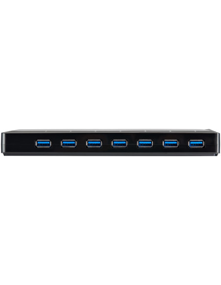 StarTech.com Concentrador USB 3.0 de 7 Puertos - 5Gbps - Ladrón con Puertos de Carga y Sincronización - Hub con 2 Puertos de