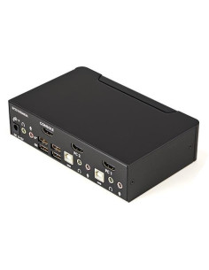 StarTech.com Conmutador Switch KVM 2 puertos HDMI con Hub Concentrador USB 2.0 Audio - 1920x1200 2