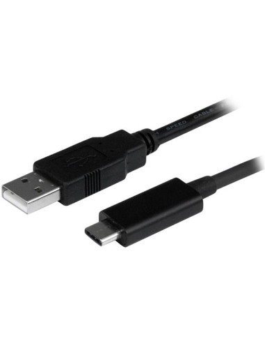 StarTech.com Cable de Carga y Sincronización USB-A a USB-C de 1m - Cable de Datos USB-A a USB Tipo C - M M - Negro -