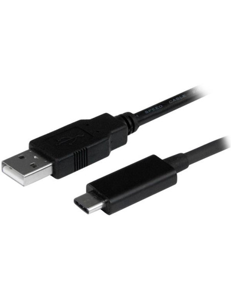 StarTech.com Cable de Carga y Sincronización USB-A a USB-C de 1m - Cable de Datos USB-A a USB Tipo C - M M - Negro -