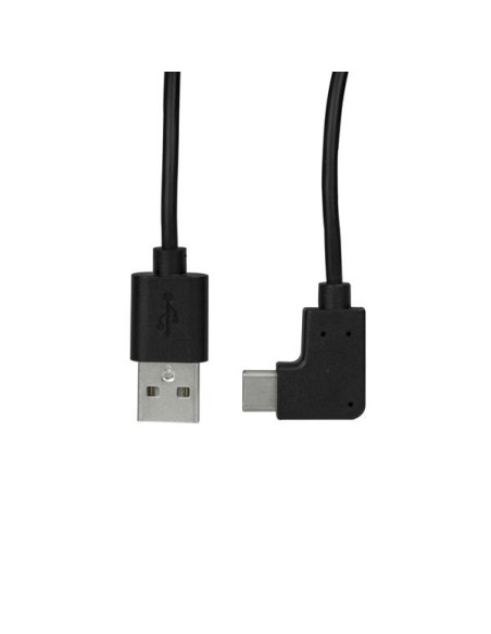 StarTech.com Cable de Carga y Sincronización USB-A a USB-C de 1m - Cable de Datos USB-A a USB Tipo C - Cable Acodado USB Tipo C