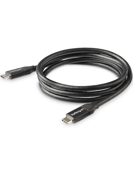 StarTech.com Cable de 1m USB-C a USB-C con capacidad para Entrega de Alimentación de 5A - USB TipoC - Cable de Carga USBC - USB