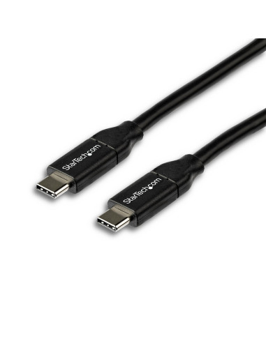 StarTech.com Cable de 2m USB-C a USB-C con capacidad para Entrega de Alimentación de 5A - USB TipoC - Cable de Carga USBC - USB