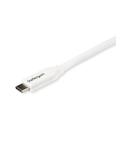 StarTech.com Cable de 2m USB-C a USB-C con capacidad para Entrega de Alimentación de 5A - USB TipoC - Cable de Carga USBC -