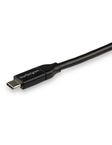 StarTech.com Cable de 3m USB-C a USB-C con capacidad para Entrega de Alimentación de 5A - USB TipoC - Cable de Carga USBC - USB