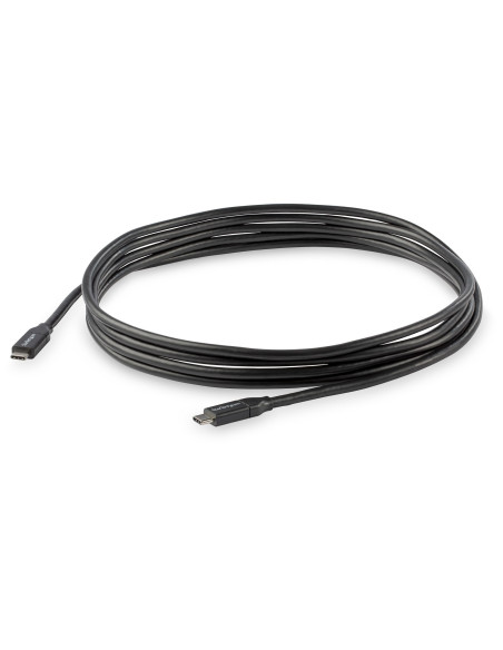 StarTech.com Cable de 3m USB-C a USB-C con capacidad para Entrega de Alimentación de 5A - USB TipoC - Cable de Carga USBC - USB