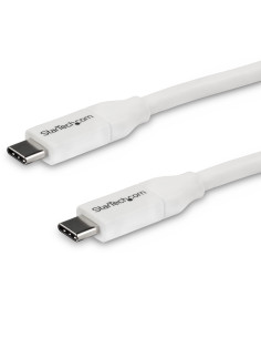StarTech.com Cable 4m USB-C a USB-C con capacidad para Entrega de Alimentación de 5A - USB Tipo C - Cable de Carga USBC - USB