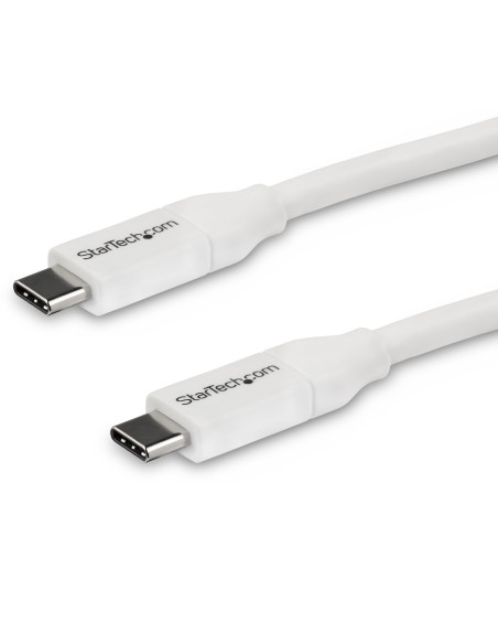 StarTech.com Cable 4m USB-C a USB-C con capacidad para Entrega de Alimentación de 5A - USB Tipo C - Cable de Carga USBC - USB