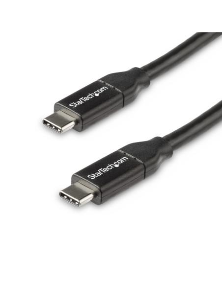StarTech.com Cable de 50cm USB-C a USB-C con capacidad para Entrega de Alimentación de 5A - USB TipoC - Cable de Carga USBC -